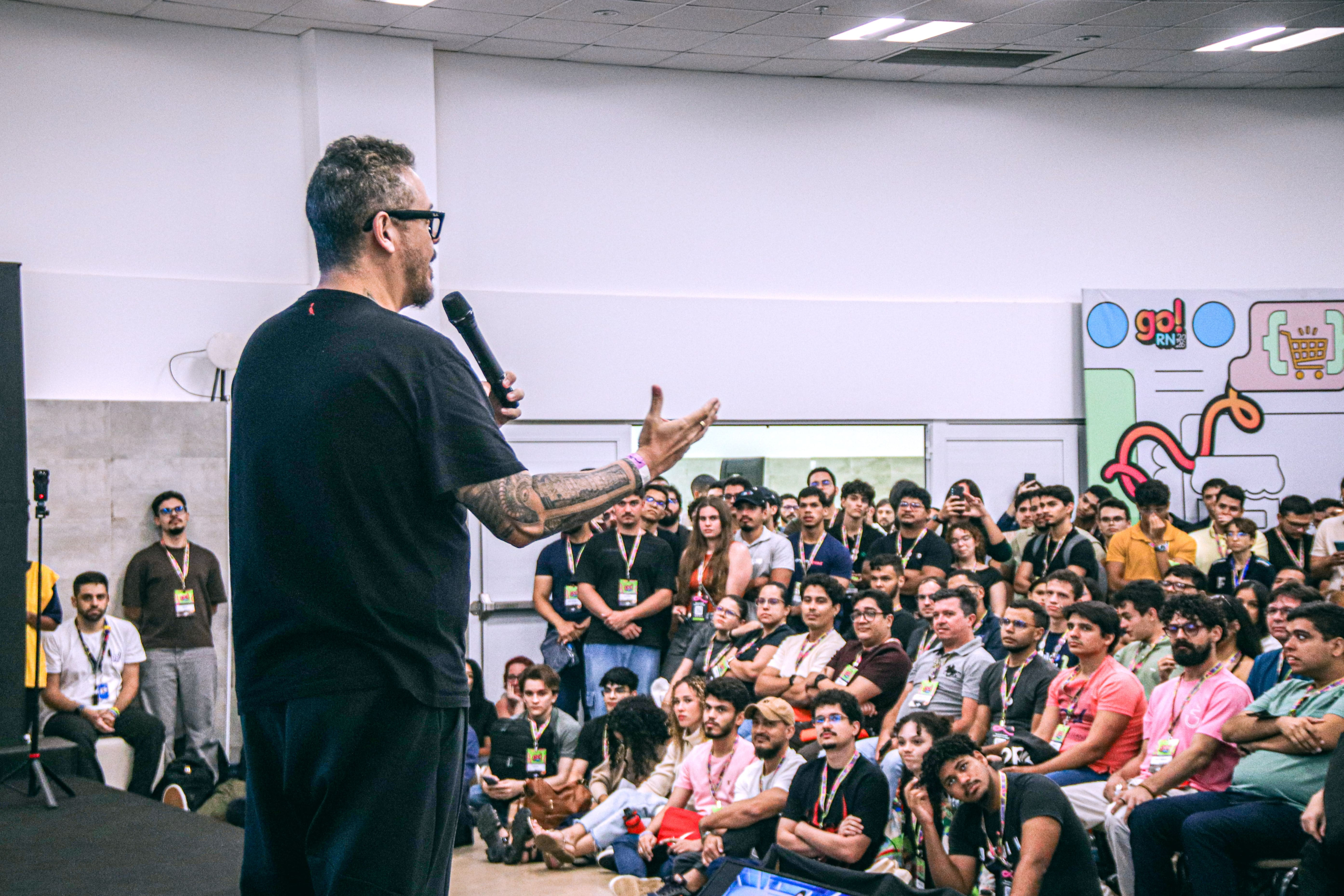 Guanabara destacou a troca entre profissionais, estudantes e empreendedores como parte importante do ecossistema de tecnologia. (Foto: Eduardo Viana)
