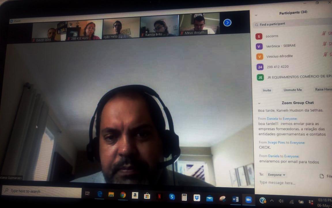 Encontro virtual reuniu gestores de compras de &oacute;rg&atilde;os do Estado, como a Sethas